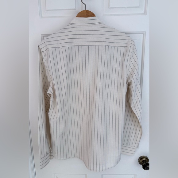 NWT AMI PARIS Striped Cotton Oxford Shirt - Picture 9 of 11